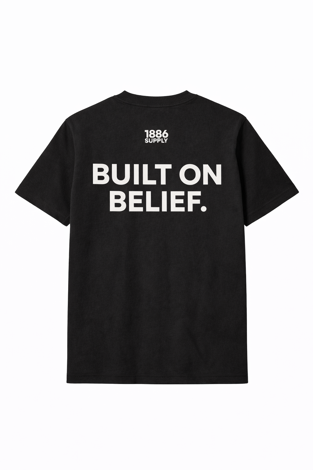BUILT ON BELIEF T-SHIRT — BLACK
