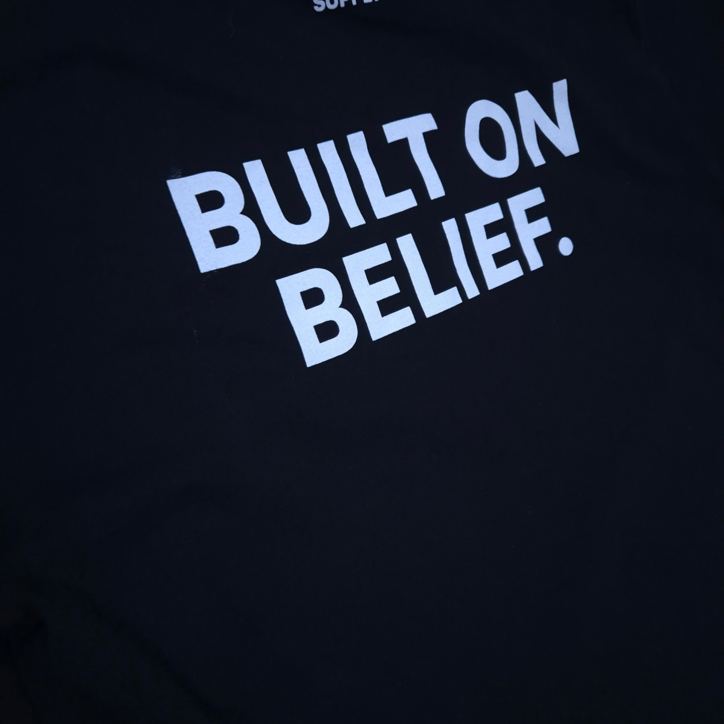 BUILT ON BELIEF HOODIE - BLACK