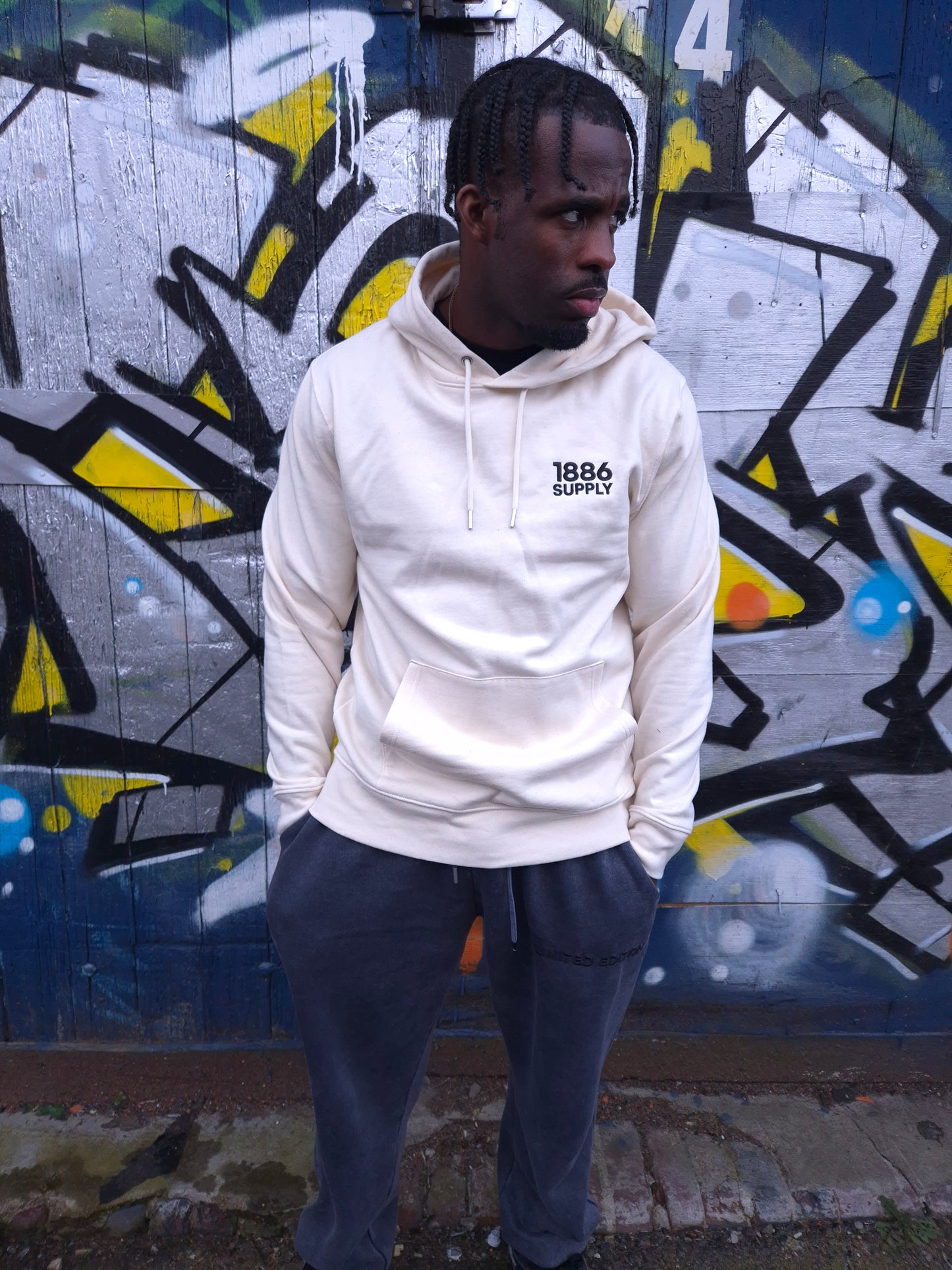 BUILT ON BELIEF HOODIE - OFF WHITE