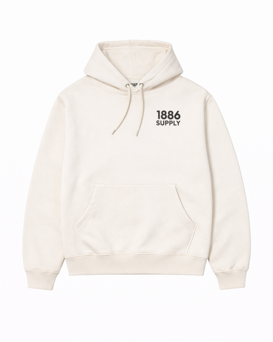 BUILT ON BELIEF HOODIE - OFF WHITE