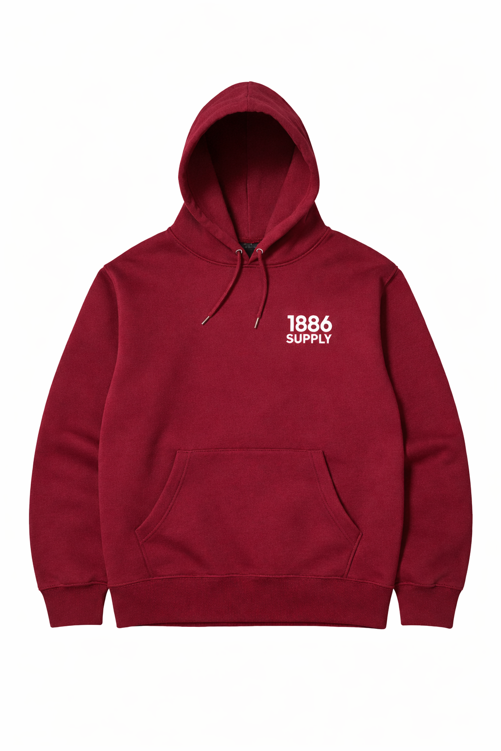 BUILT ON BELIEF HOODIE - BURGUNDY